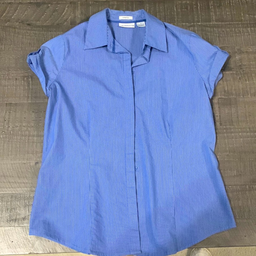 Blue and white striped Liz Claiborne size SM